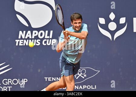 Neapel, Italien. März 2025. Italien, 29. märz 2024: VIT Kopriva während des ATP Challenger Napoli Tennis Cup 2025, Italien (Felice de Martino/SPP) Credit: SPP Sport Press Photo. /Alamy Live News Stockfoto
