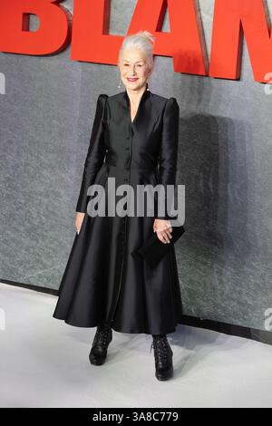London, Großbritannien. März 2025. Helen Mirren nimmt am 27. März 2025 an der „MobLand“-Weltpremiere im Odeon Luxe, Leicester Square, in London, England, Teil. Quelle: S.A.M./Alamy Live News Stockfoto