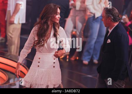 Köln, Deutschland. März 2025. Verona und Franjo Pooth sind in der RTL-Tanzshow „Let's Dance“ im Coloneum. Quelle: Rolf Vennenbernd/dpa/Alamy Live News Stockfoto