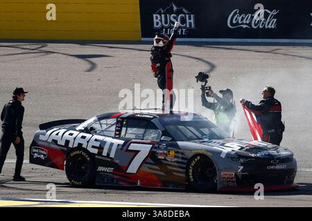 Las Vegas, NV, USA. März 2025. JUSTIN ALLGAIER (7) gewinnt die LiUNA! In Las Vegas, NV. (Kreditbild: © Walter G. Arce Sr./ASP via ZUMA Press Wire) NUR REDAKTIONELLE VERWENDUNG! Nicht für kommerzielle ZWECKE! Stockfoto