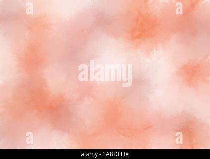 Hintergrund abstrakte pfirsichfarbene Tie-Dye glatter Übergang der Farben Aquarell Stockfoto