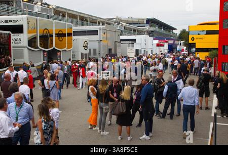 Monza, Italien - 07. September 2019: FIA Formel-1-Weltmeisterschaft, Grand Prix von Italien, Paddock-Atmosphäre Stockfoto