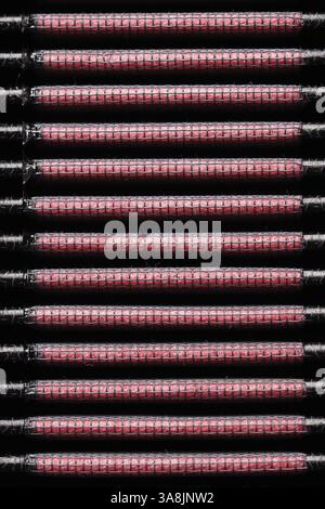 Nahaufnahme des Luftfilters für den Transport. Stockfoto