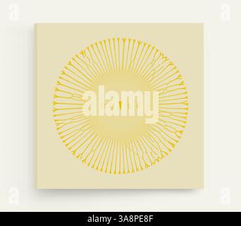 Array mit dynamischen Partikel kleiner Partikel im Kreis. Moderne Wissenschaft und Technologie Element. Abstrakte gepunkteten Hintergrund. Vector Illustration. Stock Vektor