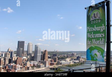 30. Oktober 2008 – Pittsburgh, PA, USA – 14. September 2009 – Pittsburgh, Pennsylvania – die Stadt Pittsburgh wird am 24-25. September im David L Lawrence Convention Center den G20 SUMMIT ausrichten. Foto: Jason L Nelson/AdMedia Stockfoto