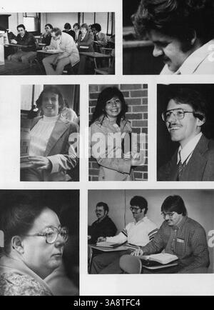 Das North Central Bible College 1981 Yearbook ist das 50. Jahr des College und zeigt die Leistungen von Studenten und Dozenten sowie wichtige Ereignisse aus dem Schuljahr 1980-1981. Stockfoto