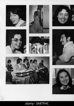 Das Jahrbuch 1981 des North Central Bible College markiert das 50. Jahr des Colleges und bietet Einblicke in die Studenten, die Fakultät und die wichtigsten Ereignisse des akademischen Jahres 1980-1981. Stockfoto