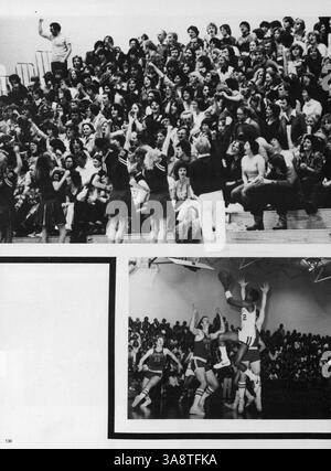 Das Jahrbuch 1981 des North Central Bible College ist das 50. Jahr der Institution und enthält wichtige Momente, Studienprofile, Beiträge der Fakultät und akademische Veranstaltungen aus dem Schuljahr 1980-1981. Stockfoto