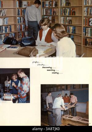 Das Aurean Jahrbuch 1965 der Richfield High School bietet einen detaillierten Überblick über das Schuljahr 1964-1965, einschließlich akademischer, sportlicher und außerschulischer Höhepunkte. Stockfoto