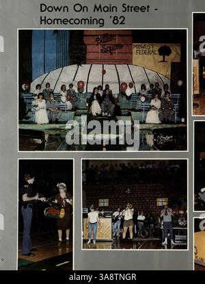 Das Jahrbuch für die Park Center High School im Jahr 1983 dokumentiert die Ereignisse, Aktivitäten und akademischen Höhepunkte des Schuljahres 1982-1983 mit Schülern, Lehrkräften und Schulorganisationen. Stockfoto