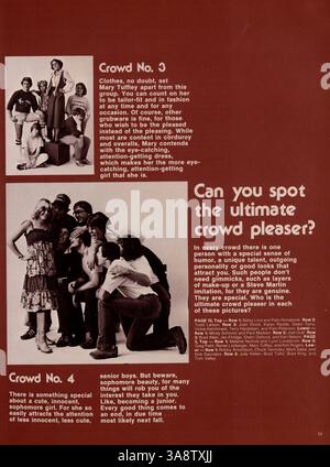 Das Kennedy High Yearbook „1979 Profiles“ dokumentiert die wichtigsten Schulveranstaltungen, die Leistungen der Schüler und die Beiträge der Lehrkräfte während des Schuljahres 1978-1979 und zeigt Leichtathletik und außerschulische Aktivitäten. Stockfoto