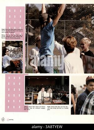 Das Jahrbuch „Tiger“ 1987 der South High School dokumentiert wichtige Veranstaltungen, Aktivitäten der Schüler, Leichtathletik und Höhepunkte der Lehrkräfte aus dem Schuljahr 1986-1987. Stockfoto