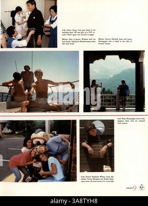 Das Jahrbuch „Tiger“ 1987 von der South High School zeigt Highlights aus dem Schuljahr 1986-1987, darunter Schülerleistungen, sportliche Veranstaltungen und Clubaktivitäten. Stockfoto