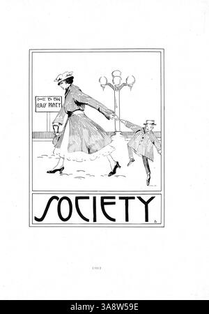 Das Jahrbuch „Cardinal Tenth Anniversary Number“ 1916 dokumentiert die Aktivitäten, Vereine, Schüler, Lehrer und Leichtathletik des Schuljahres 1915-1916. Stockfoto