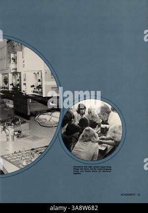 Das Jahrbuch „Bear '80“ der Lincoln High School dokumentiert die Ereignisse, Menschen und Erinnerungen des akademischen Jahres 1979-1980 und bietet einen umfassenden Einblick in das Leben der Schüler, die Lehrkräfte, die Vereine und die sportlichen Veranstaltungen zu dieser Zeit. Stockfoto