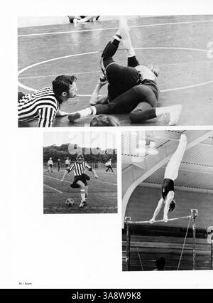 Das Jahrbuch „Aurean „72“ der Richfield High School dokumentiert das Schuljahr 1971-1972, das Schüler, Lehrer, Vereine, Leichtathletik, und große Schulveranstaltungen. Stockfoto