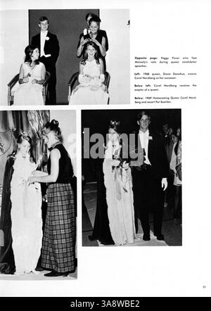 Das Benilden Jahrbuch 1970 zeigt Porträts, sportliche Highlights, akademische Leistungen und bemerkenswerte Veranstaltungen an der Benilde High School aus dem Schuljahr 1969-1970. Stockfoto
