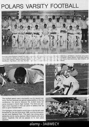 Das Polaris Yearbook 1983 von North High zeigt Schüleraktivitäten, Vereine, Sportmannschaften, Beiträge an Lehrkräfte und Schulveranstaltungen aus dem akademischen Jahr 1982-1983. Stockfoto
