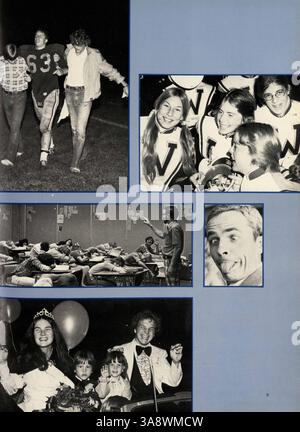 Das Windigo Jahrbuch 1976 der Edina West High School spiegelt die Vielfalt und den Geist des akademischen Jahres 1975-1976 wider. Mit Abschnitten über Schüler, Lehrer, Leichtathletik und Vereine dient das Buch als historische Aufzeichnung des Schuljahres. Stockfoto