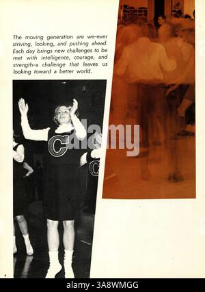 Talons '67, das Jahrbuch der Cooper High School in Robbinsdale, Minnesota, dokumentiert das Schuljahr 1966-1967. und andere wichtige Schulveranstaltungen. Stockfoto