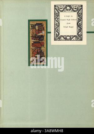Talons '67, das Jahrbuch 1967 der Cooper High School in Robbinsdale, Minnesota, fasst die Höhepunkte des Schuljahres zusammen, darunter Schüleraktivitäten, Beiträge an Lehrkräfte, Sportmannschaften und akademische Leistungen aus dem Jahr 1966-1967. Stockfoto