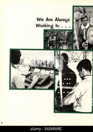 Das Jahrbuch 1967 Talons von der Cooper High School in Robbinsdale beschreibt Schüler, Lehrer, Sportmannschaften, Schulclubs und unvergessliche Momente des Schuljahres 1966-1967. Stockfoto