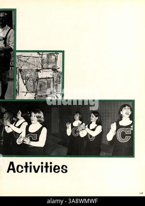 Das Talons Jahrbuch von der Cooper High School, Robbinsdale, dokumentiert das Leben von Schülern, Sportmannschaften, Clubs, und wichtige Ereignisse des Schuljahres 1966-1967. Stockfoto