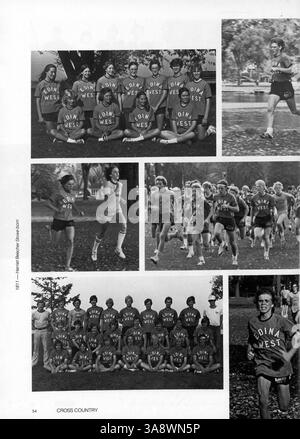 Windigo 76, das Jahrbuch 1976 der Edina West High School, dokumentiert die Schüler, Lehrer, Leichtathletik, Clubs, und Schulveranstaltungen des akademischen Jahres 1975-1976. Stockfoto