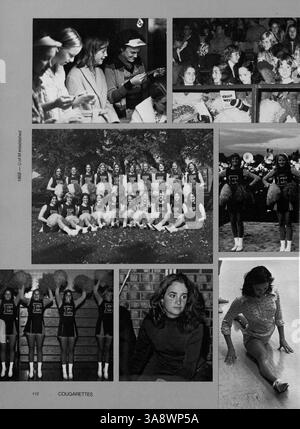 Windigo 76, das Edina West High Yearbook, erfasst die Ereignisse, Schüler, Lehrer, Leichtathletik, und Clubs des akademischen Jahres 1975-1976. Stockfoto
