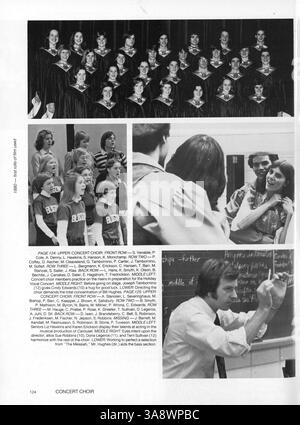 Das Jahrbuch Windigo 76 dokumentiert die Aktivitäten und Meilensteine des akademischen Jahres 1975-1976 an der Edina West High und hebt Schüler, Lehrer, Leichtathletik und Vereine hervor. Stockfoto