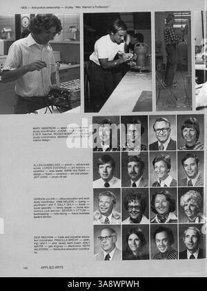 Windigo 76, das Jahrbuch der Edina West High aus dem Jahr 1976, fasst die Höhepunkte des akademischen Jahres 1975-1976 zusammen, darunter das Studentenleben, Sportmannschaften und Schulvereine. Stockfoto