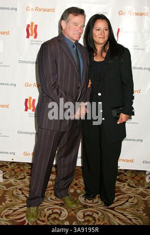 6. Juni 2007 - Century City, CA, USA - 6. Juni 2007 - Century City, Kalifornien - Robin Williams und Ehefrau Marsha. 'Making Magic Happening', 3. Jährliche Gala für die Christopher and Dana Reeve Foundation im Century Plaza Hotel. Foto: Byron Purvis/AdMedia Stockfoto