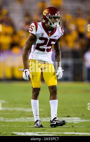 TEMPE, Arizona – 28. OKTOBER: Jack Jones (25) von den USC Trojans während eines College-Football-Spiels zwischen den USC Trojans und den ASU Sun Devils am 28. OKTOBER 2017 im Sun Devil Stadium in Tempe, Arizona. Jordon Kelly/CSM(Kreditbild: &Copy; Jordon Kelly/CSM via ZUMA Wire) Stockfoto