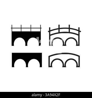 Bridge-Symbol-Vektor-Symbol-Symbol-Konzept. Stock Vektor