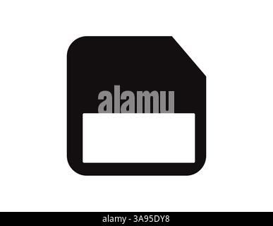 Symbolvektor speichern. Einfaches flaches Symbol. Perfekte schwarze Piktogramabbildung auf weißem Hintergrund. Stock Vektor