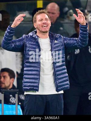 DFB-Trainer Julian Nagelsmann, Bundestrainer, Nationaltrainer, beim Spiel der UEFA Nations League 2025 DEUTSCHLAND - ITALIEN in der Saison 2024/2025 am 23. März 2025 in Dortmund. Fotograf: Peter Schatz Stockfoto