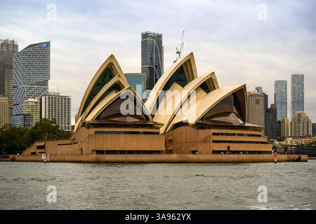 Sydney Opera House vom Hafen von Sydney, Sydney, Australien Stockfoto
