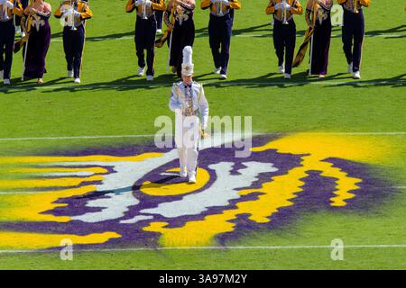14. Oktober 2017: Die Golden Band aus Tigerland tritt im Tiger Stadium in Baton Rouge, LA, für die Menge auf. LSU Tigers besiegte Auburn Tigers mit 27:23. Stephen Lew/CSM(Credit Image: &Copy; Stephen Lew/CSM via ZUMA Wire) Stockfoto