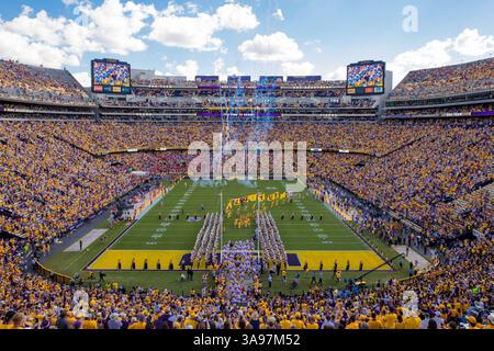 14. Oktober 2017: Allgemeiner Blick auf das Tiger Stadium während des Spiels zwischen den LSU Tigers und den Auburn Tigers im Tiger Stadium in Baton Rouge, LA. LSU Tigers besiegte Auburn Tigers mit 27:23. Stephen Lew/CSM(Credit Image: &Copy; Stephen Lew/CSM via ZUMA Wire) Stockfoto