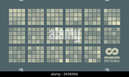 Nahtloses Muster. Geometrischer Hintergrund. Vektorabbildung. Stock Vektor