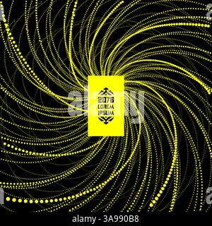 Abstrakte Wissenschaft oder Technologie Hintergrund. Array mit dynamischen Partikeln. Vector Illustration. Stock Vektor