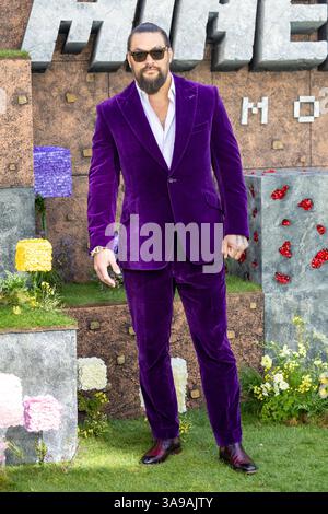 London, Großbritannien. 30. März 2025. Jason Momoa nimmt an der Weltpremiere Eines Minecraft-Films in der Londoner Cineworld Teil, Leicester Square Credit: Phil Lewis/Alamy Live News Stockfoto