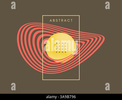 Kosmische Kunst. Abstrakter Hintergrund. 3D-Vektor-Illustration für Cover, Karte, Poster, Flyer, Abzeichen, drucken Sie für T-Shirt, Patch oder Banner. Stock Vektor