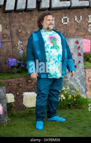 London, Großbritannien. 30. März 2025. Jack Black nimmt an der Weltpremiere Eines Minecraft-Films in der Londoner Cineworld Teil, Leicester Square Credit: Phil Lewis/Alamy Live News Stockfoto