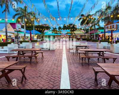 Cancun, Mexiko; 26. September 2023: Erkunden Sie den bezaubernden Innenhof von Hacienda Doña Isabel im Gran Bahia Principe Komplex in Cancun, Mexiko. Di Stockfoto