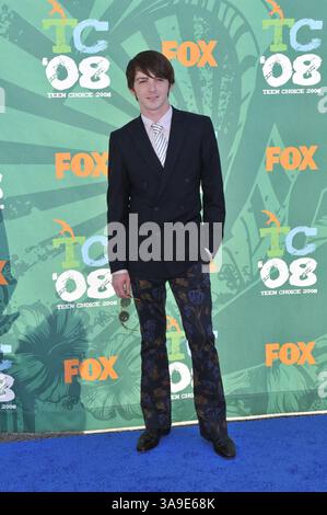 August 2008 – Universal City, Burbank, USA – 03. August 2008 – Universal City, Kalifornien – Drake Bell. 2008 Teen Choice Awards im Gibson Amphitheater. Foto: Jaguar/AdMedia (Foto: © Jaguar/AdMedia via ZUMA Wire) Stockfoto