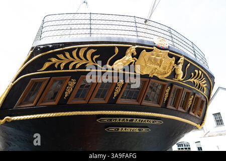 SS Großbritannien Museumsschiff im Bristol Hafen Großbritannien Stockfoto