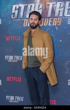 5. November 2017 - London, Vereinigtes Königreich Großbritannien und Nordirland - Shazad Latif nimmt am 5. November 2017 am Fotogespräch „Star Trek: Discovery“ im Millbank Tower in London Teil (Credit Image: © Famous/Ace Pictures via ZUMA Press) Stockfoto