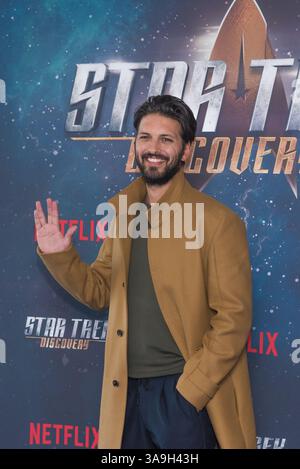 5. November 2017 - London, Vereinigtes Königreich Großbritannien und Nordirland - Shazad Latif nimmt am 5. November 2017 am Fotogespräch „Star Trek: Discovery“ im Millbank Tower in London Teil (Credit Image: © Famous/Ace Pictures via ZUMA Press) Stockfoto
