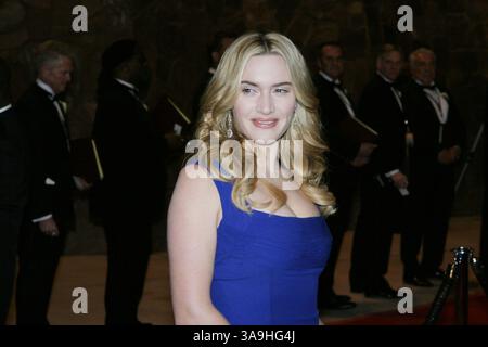 Januar 2007 - Palm Springs, CA, USA - KATE WINSLET kommt bei der Präsentation der Palm Springs International Film Festival Gala Awards im Palm Springs Convention Center an, wo sie den „Desert Palm Achievement Award“ erhält. Stockfoto